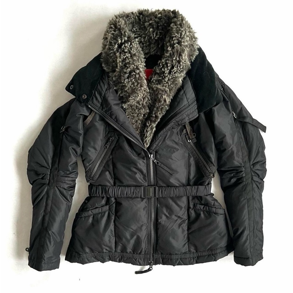 Marithé + Francois Girbaud black feather down puffer